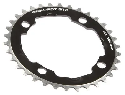 Image de Plateau Gebhardt, 37 dents, 104 mm, 4 bras, noir