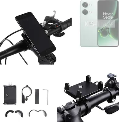 Produktbild von K-S-Trade Handyhalterung für das Fahrrad kompatibel mit OnePlus Nord 3 5G Halter Lenkstange Fahrradhalterung Motorrad Bike Mount Befestigung