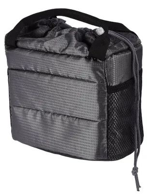 Image de Omgoods - Sac de rangement universel pour appareil photo - Sac de transport portable - Étanche et résistant aux chocs - Gris - Insert réglable - Adapté pour les photographes...