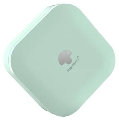 Obrázok produktu pre INF Termálna tlačiareň štítkov s jedným kotúčom papiera — mini Bluetooth tlačiareň štítkov, USB Type-C, 203 DPI, prenosná pre domáce použitie, zelená