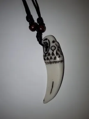 Produktbild von Kette, Zahn Anhänger, Adler, Modeschmuck Ketten Geschenke Schmuck