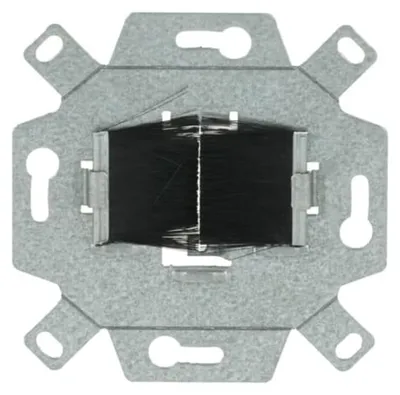 Imagen del producto de BUSCH JAEGER: Pasacables 0219/15 para empotrar, con cepillos