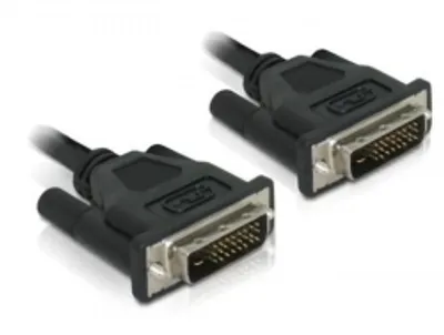 Produktbild von Anschlusskabel, DVI-D 24+1, Stecker an Stecker, 0,5m, Delock® [84369]