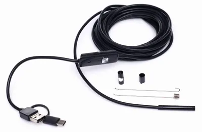 Obrázek produktu pro KRAFT&DELE Inspekční kamera endoskopická USB 2.0, micro USB, USB-C KD10412