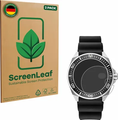 Produktbild von 2x ScreenLeaf Schutzfolie für Seiko Prospex SRPE37 nachhaltiger Displayschutz Display Schutz Folie Klar Transparent