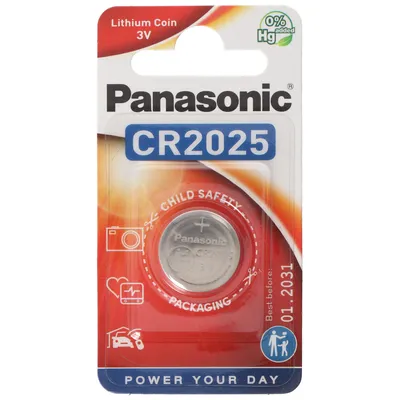 Obrázek produktu pro Panasonic Batterie Knopfzelle CR2025 3.0V Lithium       1St.
