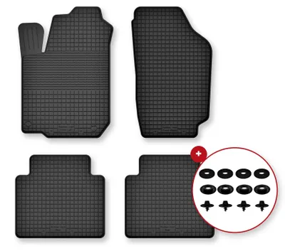 Zdjęcie produktu dla Dywaniki gumowe do Volvo V40 I 1995-2004 (kombi) – 4 szt., czarne, dobierane – Wielganizator Semi-Universal