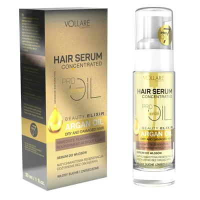Produktbild von Vollare Hair Serum PROils Intensive Repair Oil Serum do włosów suchych i zniszczonych, 30ml