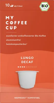 Produktbild von My Coffee Cup - Decaf – 10 Kapseln