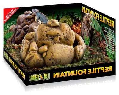 Produktbild von Reptilienbrunnen mit Trinkschale und Pumpe