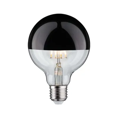 Immagine prodotto di LED Globe 95 5W E27 testa specchio nero cromo 2700K dimmerabile