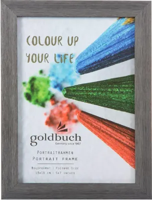 Produktbild von Goldbuch Bilderrahmen in Anthrazit für ein Porträtfoto, geeignet für ein Foto im Format 13x18 cm