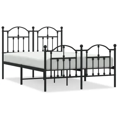 Immagine prodotto di Giroletto con Testiera e Pediera Metallo Nero 120x190 cm
