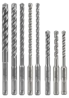 Productafbeelding van Hamerboorset 8-delig, Ø 5-12 mm, 4 snijders, hardmetalen kop, voor beton