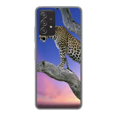 Produktbild von MuchoWow® Handyhülle Schutzhülle Hülle für Samsung Galaxy A53 5G Leopard - Baum - Zweig Silikon Softcase Handy Hülle - Schutzabdeckung