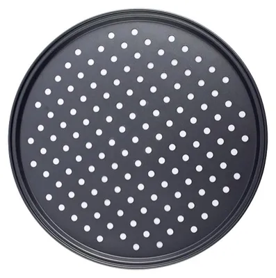 Pizza-Backblech, antihaftbeschichtet, mit Löchern, 24 cm (25 cm)