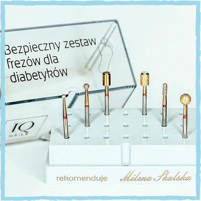 Obrázek produktu pro Bezpečný set fréz pro pedikúru určený pro diabetiky, Milena Skalska