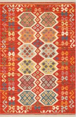 Image de Kelim Nomad 03 rouge (80x150 cm)