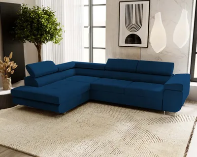 Produktbild von Ecksofa VENUS L, L-Form, Linke Seite, Eckcouch, Sofa, Bettsofa mit Schlaffunktion, Bettkasten, Wohnzimmersofa
