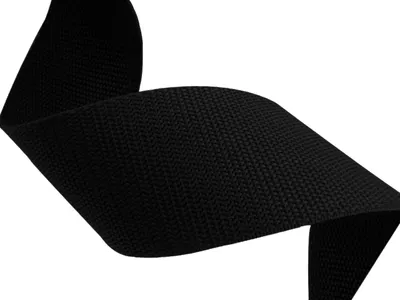 Obrázek produktu pro Popruh polypropylenový 50 mm, černý, galanterie, metráž  / 1 m