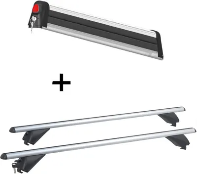 Image de Porte-skis VDP Everest 5 + barres de toit en aluminium RB003 compatibles avec Volvo V60 (5 portes) à partir de 2018