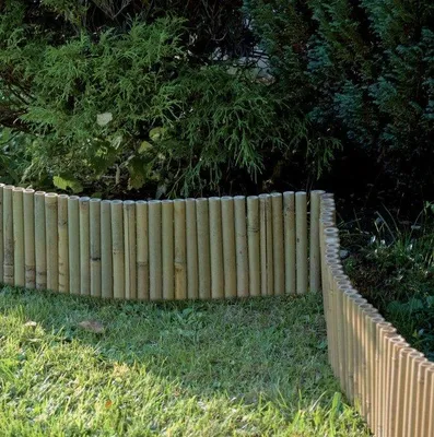 Produktbild von Beeteinfassung aus Bambus gerollt