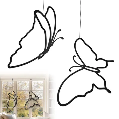Produktbild von Hängende Fensterdekoration – Schmetterlings-Set für das Wohnzimmer