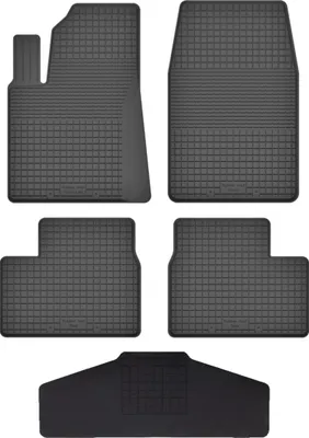 Produktbild von Gummi Fußmatten Set Für: Peugeot 207 (2006-2012) Gummimatten Schwarz