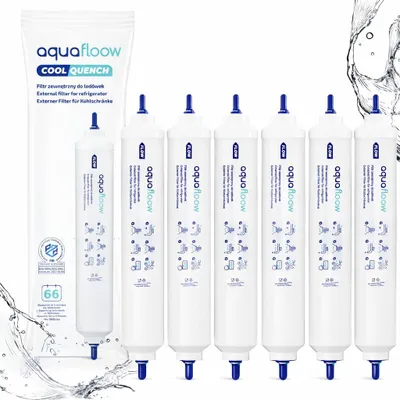Obrázok produktu pre AquaFloow 6-dielna sada vodných filtrov CoolQuench – externý filter do chladničky, náhrada za DA29-10105J