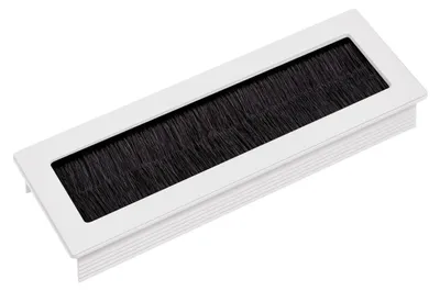Produktbild von SOTECH Kabeldurchlass TONDO 150 x 70 x 17,3 mm weiß RAL 9003 – Kabeldurchführung Schreibtisch