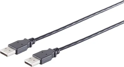 Immagine prodotto di 3,00 m Cavo di collegamento USB 2.0 (spina A - spina A) nero