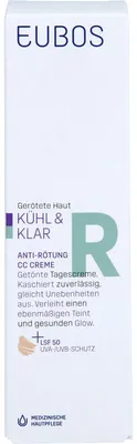 Produktbild von EUBOS KÜHL & KLAR Anti-Rötung CC Creme LSF 50, 30 ml CRE