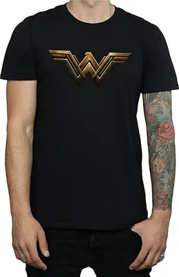 Obrázok produktu pre Wonder Woman - Tričko pre mužov BI1596 (M) (Čierna)