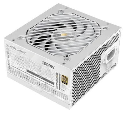 Zdjęcie produktu dla Mars Gaming MPB1000SIW, 1000 W, 220 - 240 V, 47 - 63 Hz, 15 A, Aktywne, 150 W