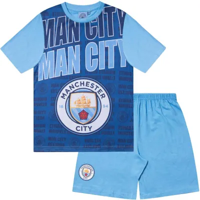 Obrázok produktu pre Manchester City FC - "Haaland 9" pyžamo s kraťasmi pre chlapcov GF896 (122) (tmavomodrá)
