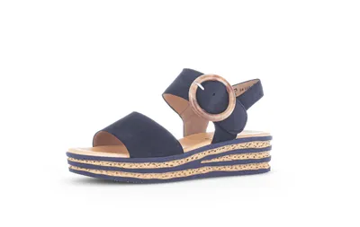 Obrázek produktu pro Gabor Dámské pohodlné sandály Wedge F-Width 44.550 blue