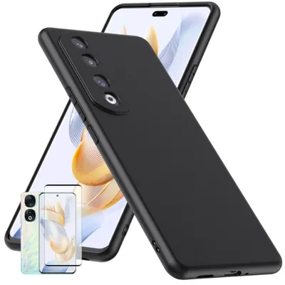 Immagine prodotto di Per Honor 90 Pro Custodia in silicone + Display LCD curvo 4D H9 Custodia in vetro per cellulare Custodia in TPU