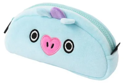 Productafbeelding van Line Friends BT21, pluche etui MANG – met rits, lichtblauw