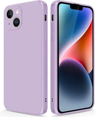 Image de Coque silicone fine pour iPhone 14 silicone liquide, mat, résistant aux rayures Violet