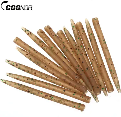 Produktbild von COONOR Angel-Gummispitzen, Angelzubehör, 54 mm Anti-Tangle-Gummihüllen, 50 Stück, Tarnung