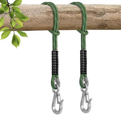 Productafbeelding van Schommelbevestigingsset, 1 meter – 2 stuks met haken – Draagvermogen 450 kg