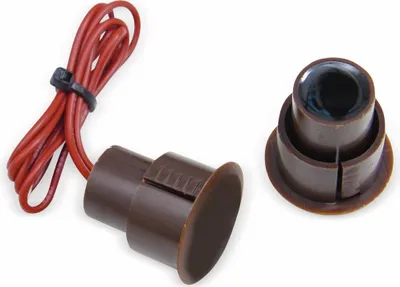 Zdjęcie produktu dla Kontaktron drzwiowy, wpuszczany, Ø 23 mm, 10 W, brązowy