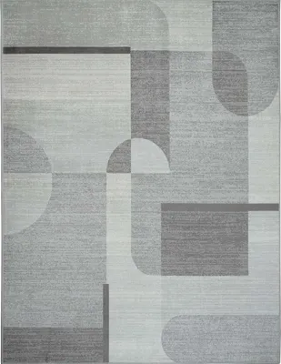 Immagine prodotto di Tappeto vintage con motivo geometrico grigio 190x240
