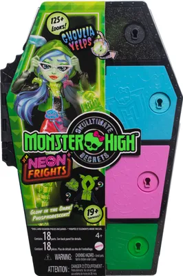 Image de Mattel - Monster High Skulltimate Secrets Neon Frights Ghoulia Yelps Fluorescent