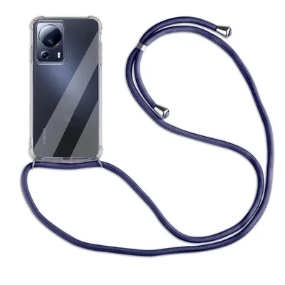 Produktbild von Handykette für Xiaomi 13 Lite Handyhülle mit Band Hülle mit Kordel Handy Tasche Blau