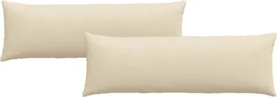 Produktbild von vidaXL Sofakissen 2 pcs Creme 120 x 40 cm Stoff