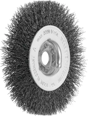 Produktbild von Lessmann Einreihige Rundbürste Stahldraht 0,30 mm, Bürsten-⌀xBürstenbreite: 100X12 mm