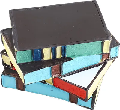 Image de Lampe à livres empilés Colorful Stacked Book Lamp Vintage Decorative Resin Book Desk Lamp for Living Room Home Decor