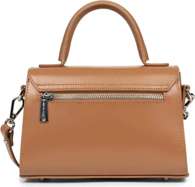 Image de Lancaster Sac rabat cuir Suave Even Camel