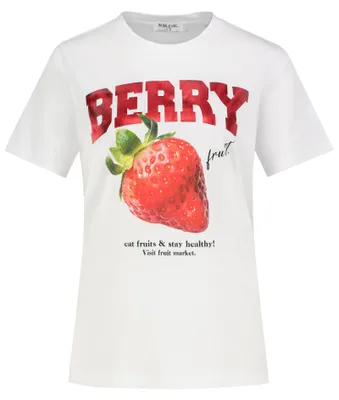 Produktbild von Sublevel Kurzarmshirt Rundhalsausschnitt Fruchtprint Stilvoll Größe: L